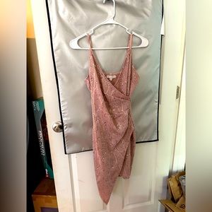 Pink sequin dress